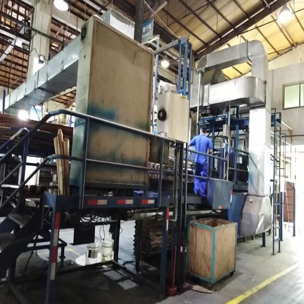 濕簾紙墩子機人工操作